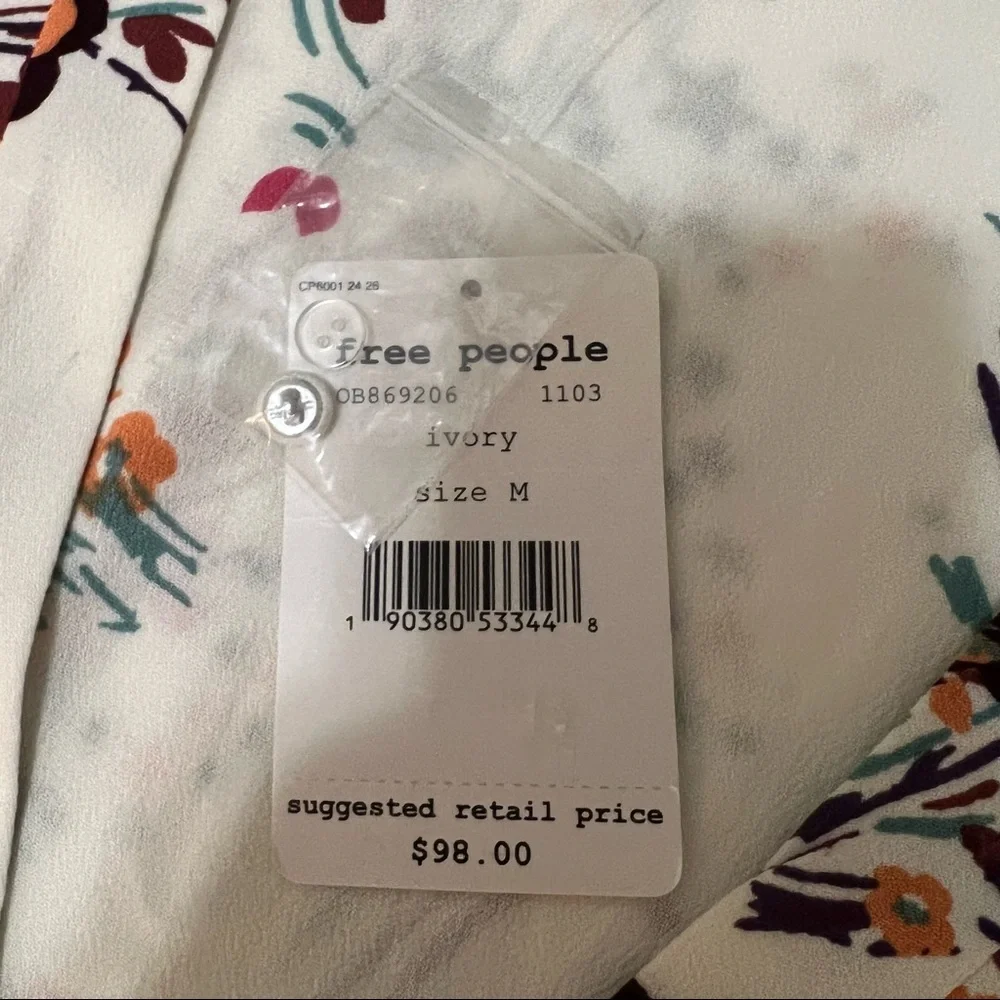 Free People Back To Basics Floral Top